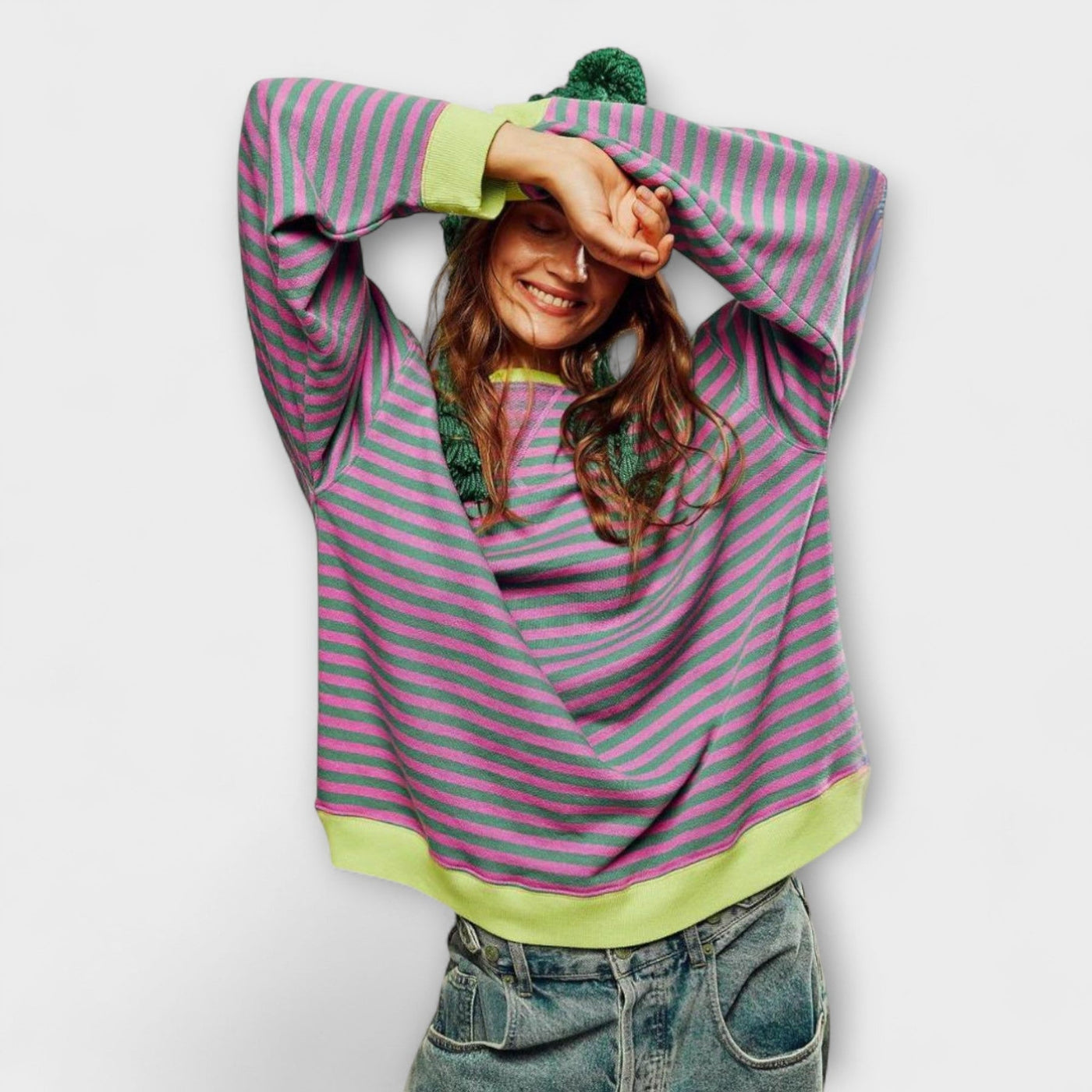 Sigrun | Raidallinen oversize-neule