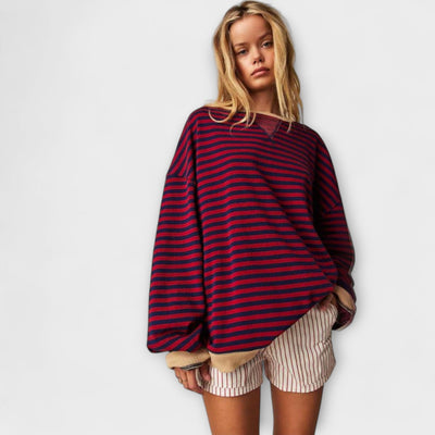 Sigrun | Raidallinen oversize-neule